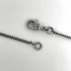 Chanel CC Logo Ribbon Motif Necklace Silver Plated — view 3