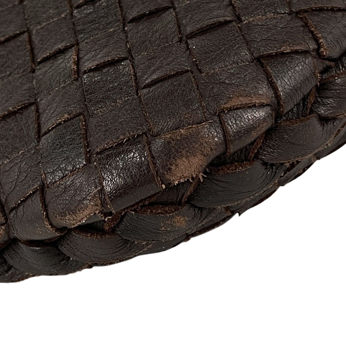 Bottega Veneta Intrecciato Shoulder Bag Leather Brown — view 6
