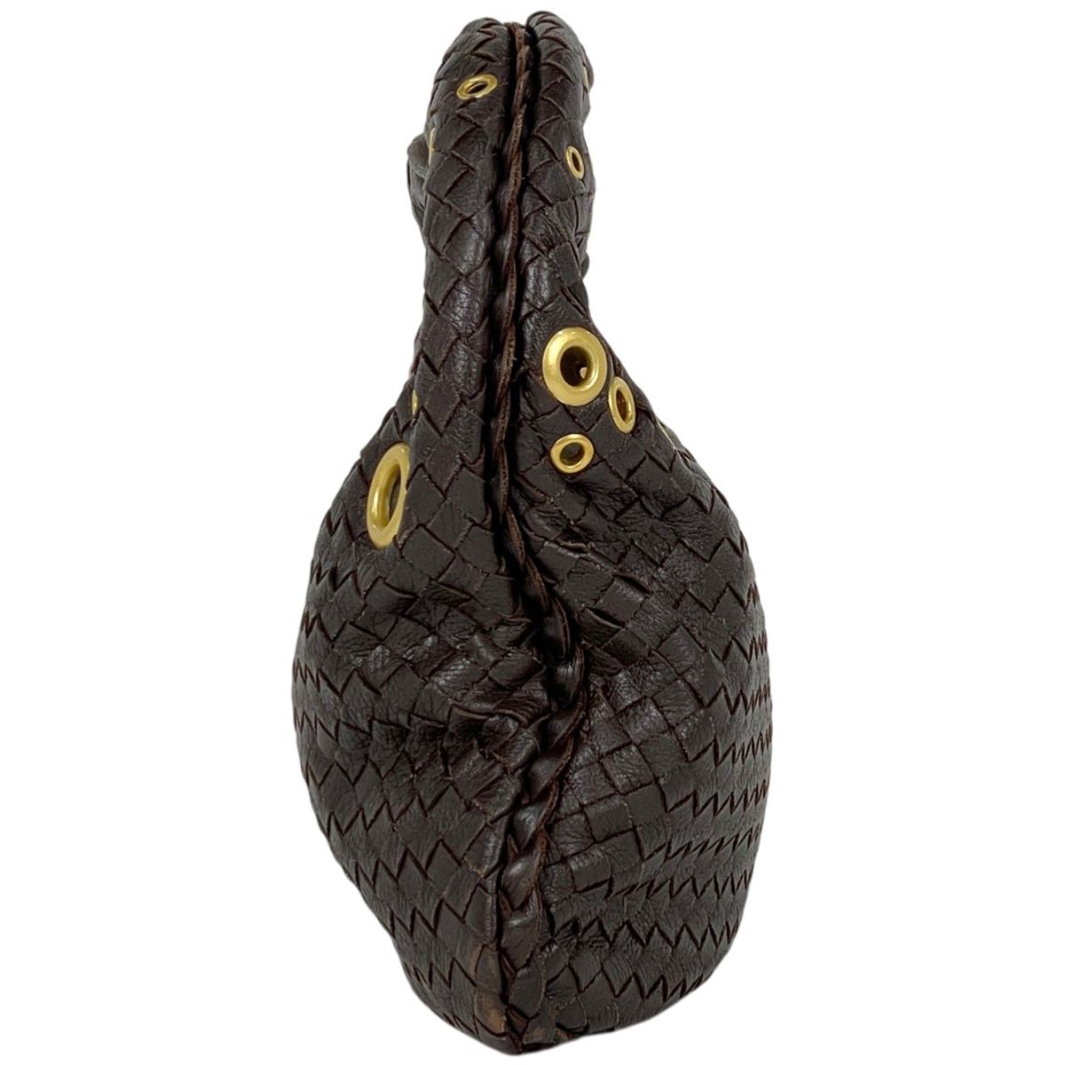 Bottega Veneta Intrecciato Shoulder Bag Leather Brown — view 4