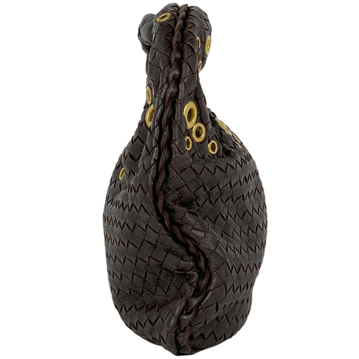 Bottega Veneta Intrecciato Shoulder Bag Leather Brown — view 2