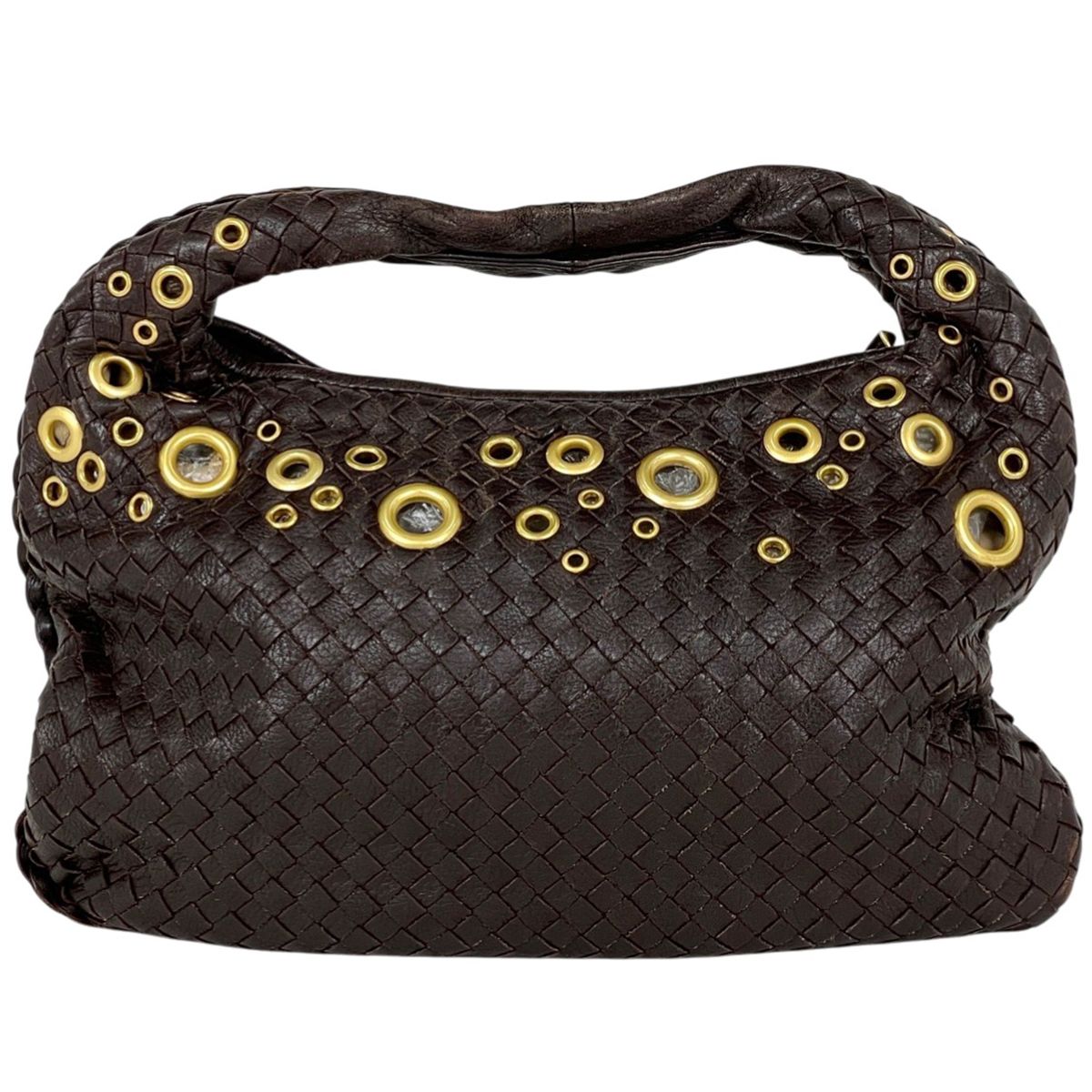 Bottega Veneta Intrecciato Shoulder Bag Leather Brown — view 3