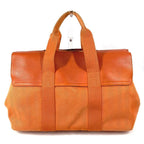 Hermes Handbag Valparaiso MM Toile Chevron Orange — view 2