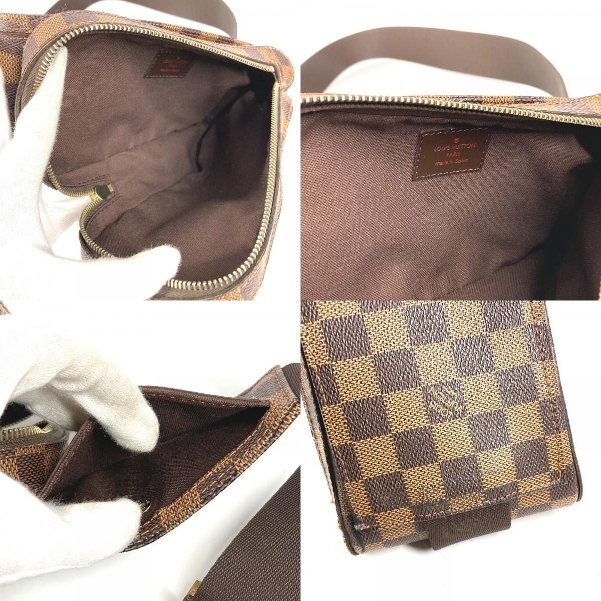 Louis Vuitton Belt Bag Geronimos Vintage Damier Canvas Ebene Brown — view 8