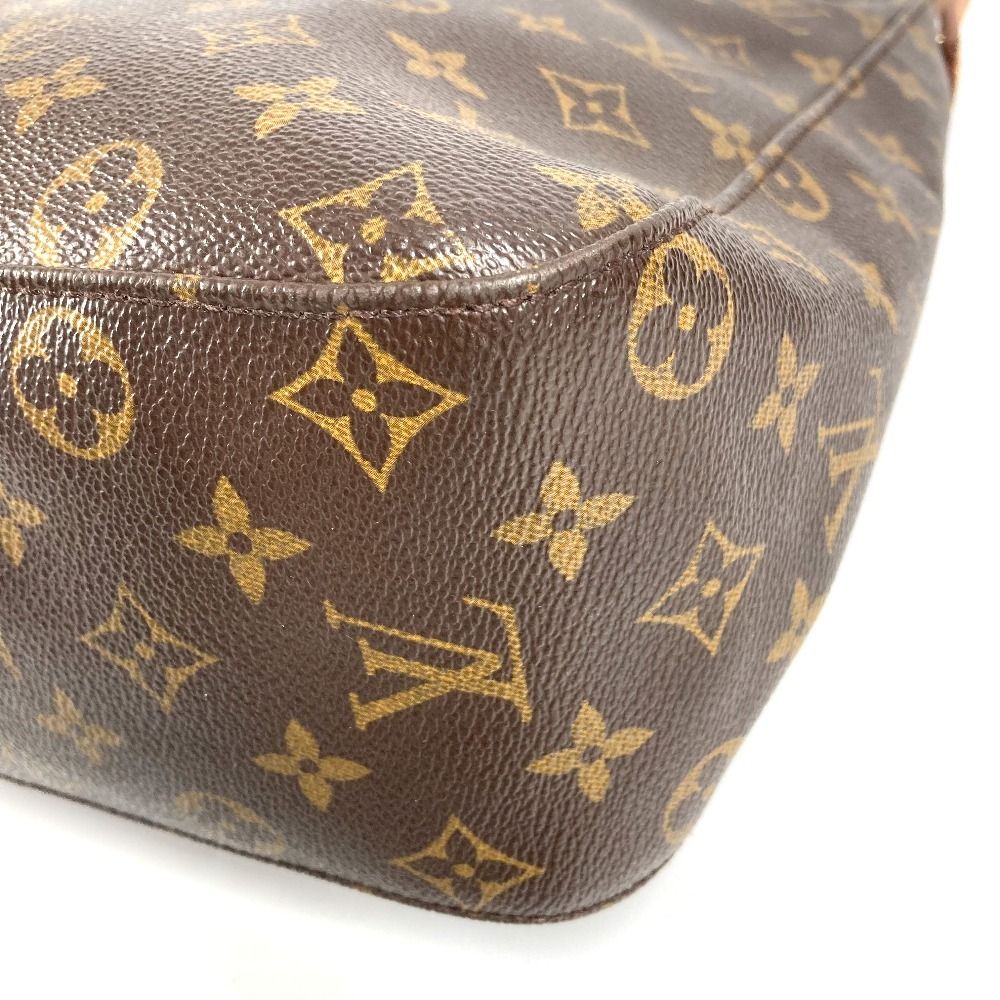 Louis Vuitton Shoulder Bag Looping GM Monogram Canvas Brown — view 6