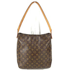 Louis Vuitton Shoulder Bag Looping GM Monogram Canvas Brown — view 2