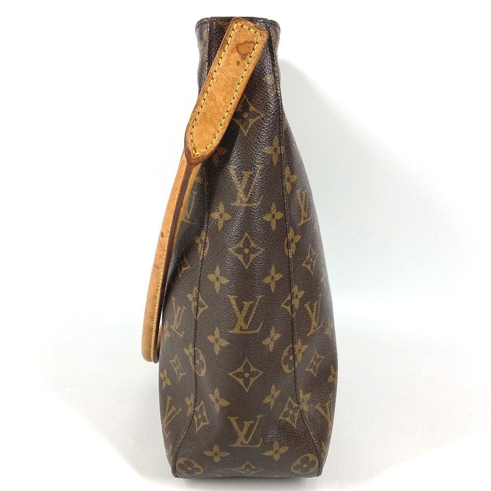 Louis Vuitton Shoulder Bag Looping GM Monogram Canvas Brown — view 4