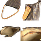 Louis Vuitton Shoulder Bag Looping GM Monogram Canvas Brown — view 8