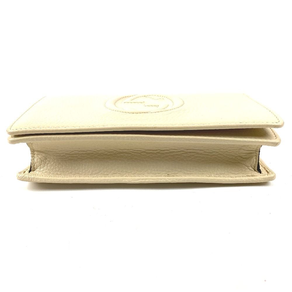 Gucci Wallet Interlocking Soho Leather Ivory — view 5