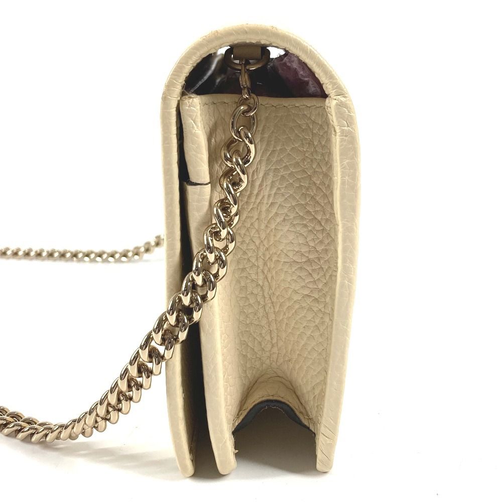 Gucci Wallet Interlocking Soho Leather Ivory — view 3