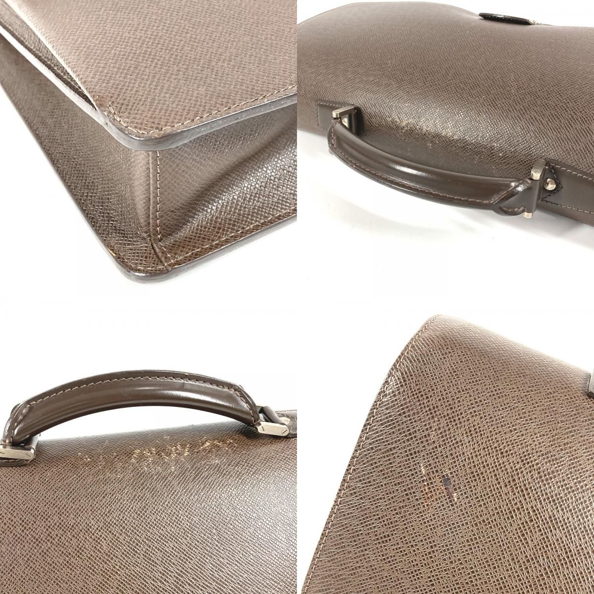 Louis Vuitton Business Bag Lagito Taiga Leather Grizzly Brown — view 7