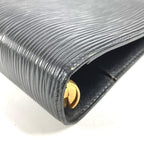 Louis Vuitton Notebook Cover Agenda MM Epi Leather Black — view 6