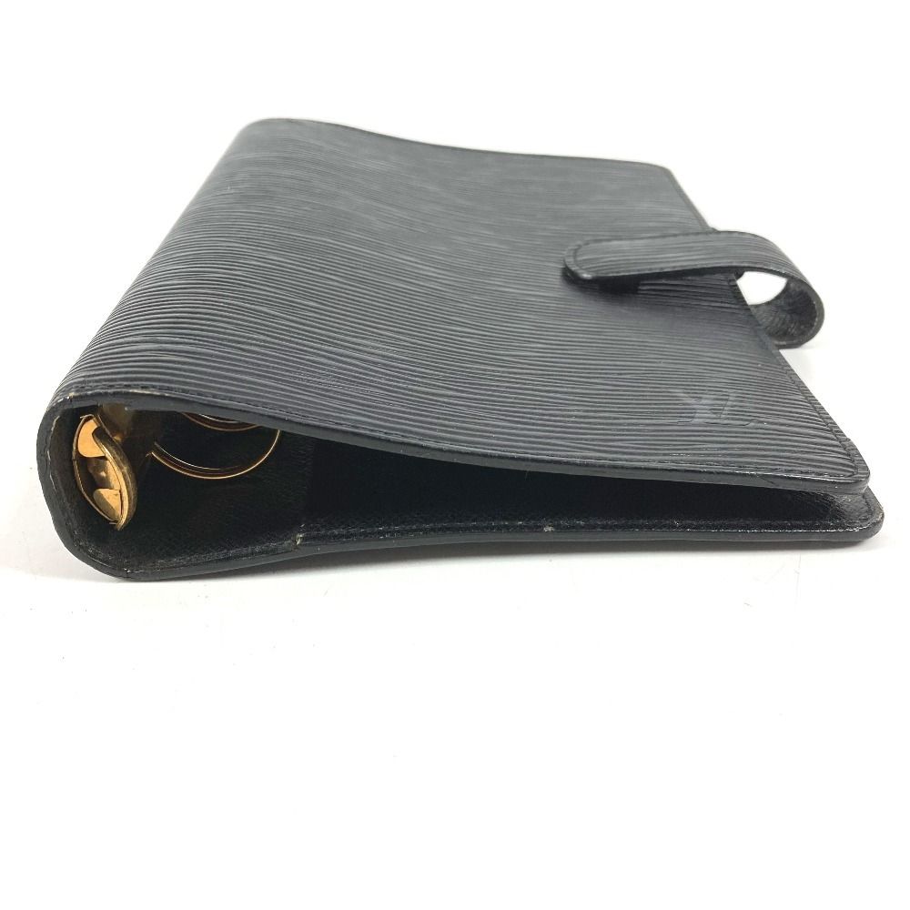 Louis Vuitton Notebook Cover Agenda MM Epi Leather Black — view 3