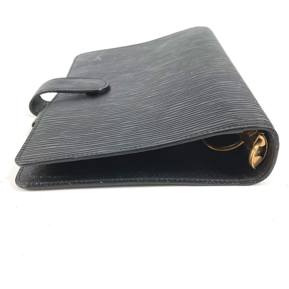 Louis Vuitton Notebook Cover Agenda MM Epi Leather Black — view 4