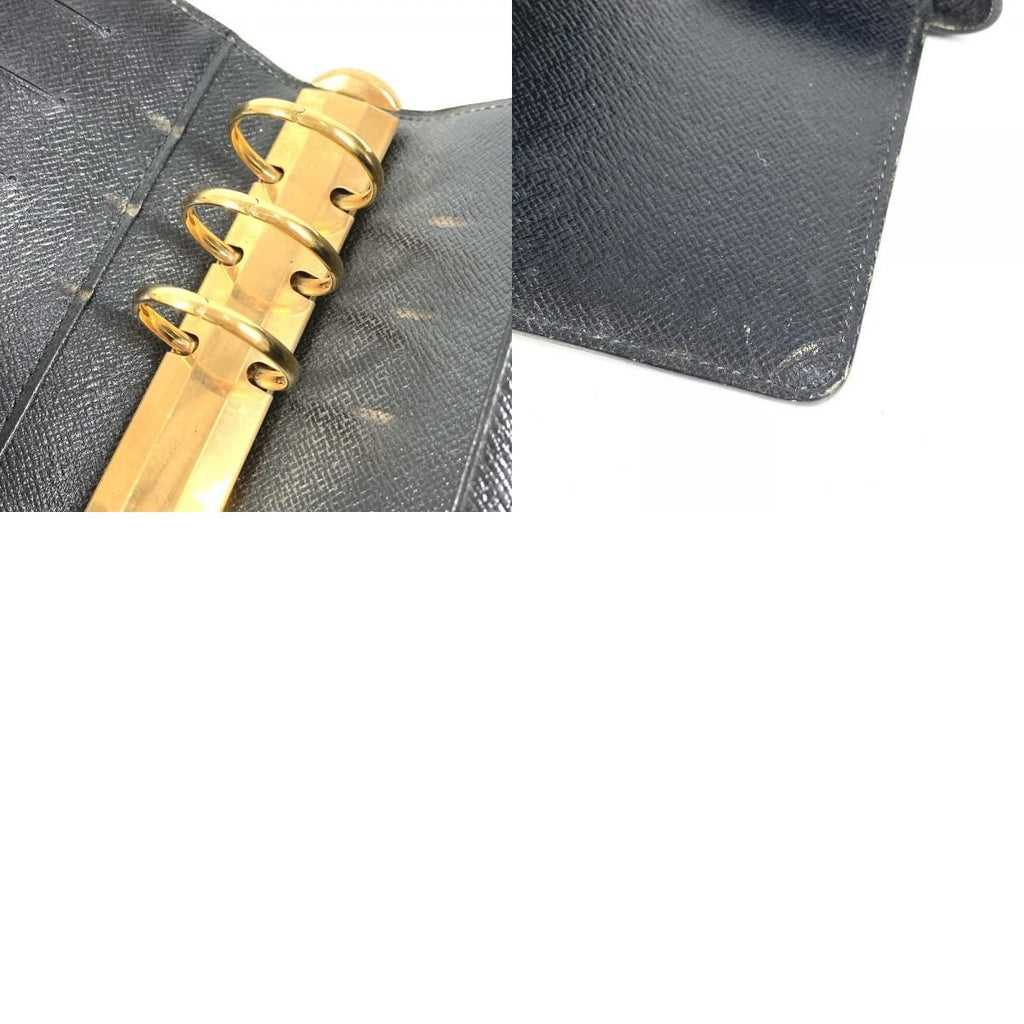 Louis Vuitton Notebook Cover Agenda MM Epi Leather Black — view 9