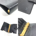 Louis Vuitton Notebook Cover Agenda MM Epi Leather Black — view 7