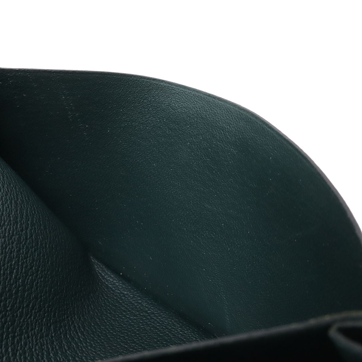 Hermes Bearn Souffle Bifold Wallet Chevre Leather Green — view 6