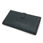 Hermes Bearn Souffle Bifold Wallet Chevre Leather Green — view 2