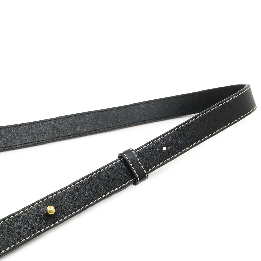 Loewe Anagram T Bucket Small 2-Way Shoulder Bag Leather Black Navy — view 5