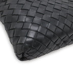 Bottega Veneta Intrecciato Shoulder Bag Crossbody Leather Black — view 3