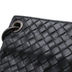 Bottega Veneta Intrecciato Shoulder Bag Crossbody Leather Black — view 4