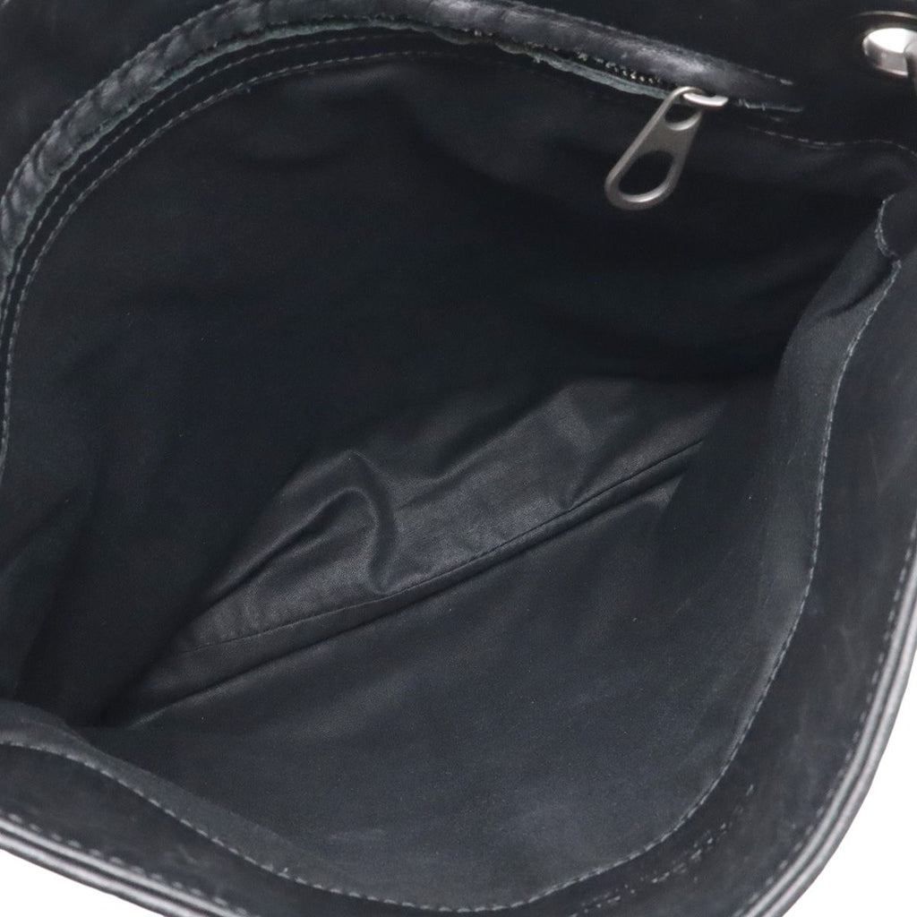 Bottega Veneta Intrecciato Shoulder Bag Crossbody Leather Black — view 6