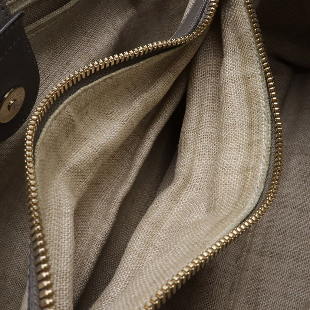 Gucci Micro Guccissima Tote 2-Way Shoulder Bag Leather Gray Gold — view 8