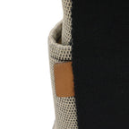 Hermes Saxo MM Handbag Toile Ash Beige Black Silver — view 5