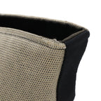 Hermes Saxo MM Handbag Toile Ash Beige Black Silver — view 4