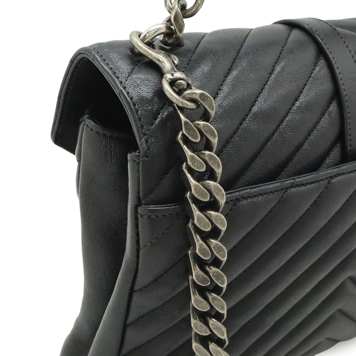Saint Laurent Paris YSL Yves Carre Handbag 2-Way Chain — view 4