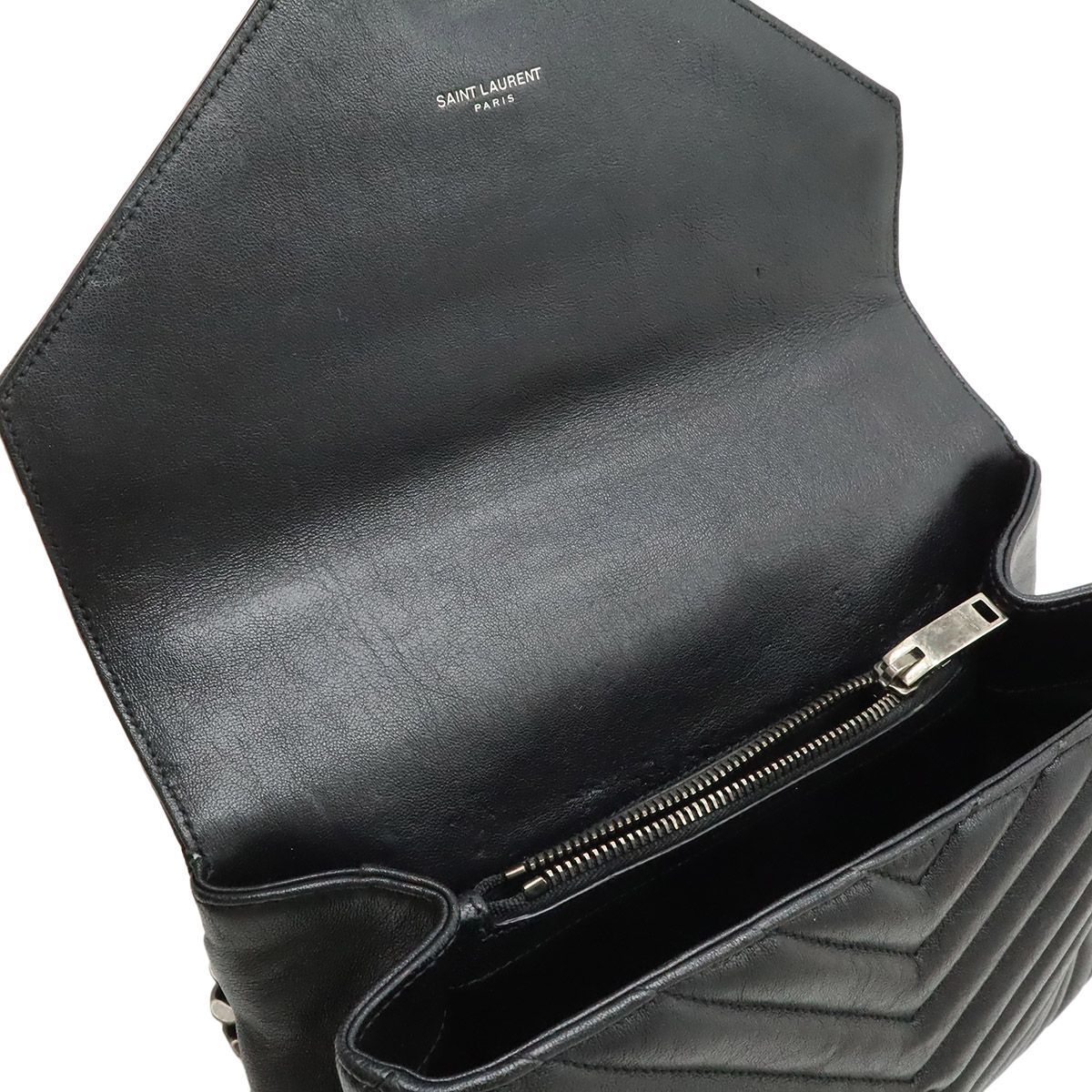 Saint Laurent Paris YSL Yves Carre Handbag 2-Way Chain — view 6