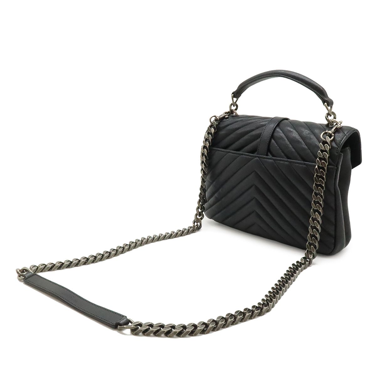 Saint Laurent Paris YSL Yves Carre Handbag 2-Way Chain — view 2