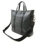 Louis Vuitton Damier Graphite Tadao Tote Business Briefcase 2-Way Black Gray — view 2