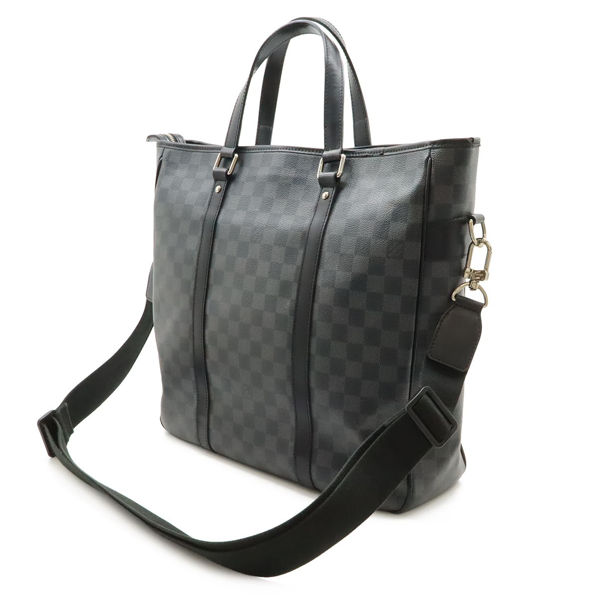 Louis Vuitton Damier Graphite Tadao Tote Business Briefcase 2-Way Black Gray — view 2