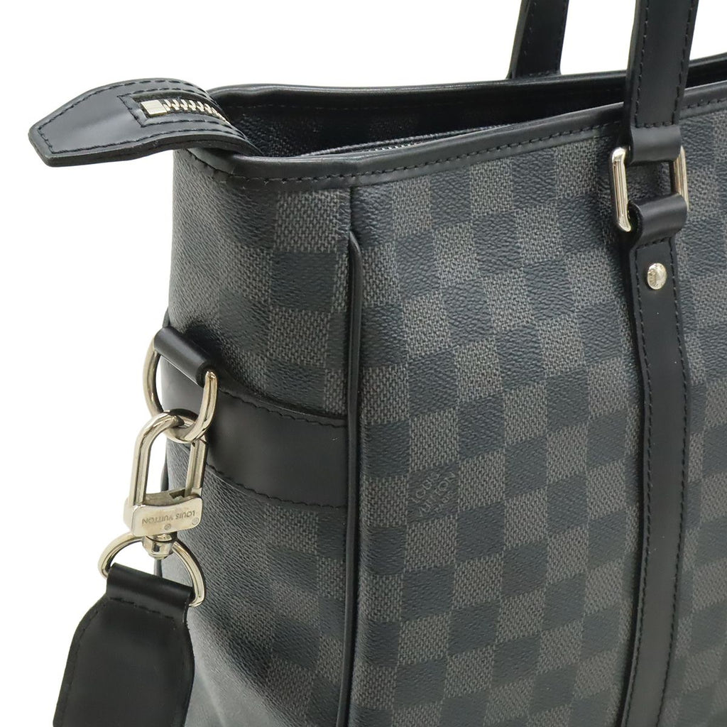 Louis Vuitton Damier Graphite Tadao Tote Business Briefcase 2-Way Black Gray — view 4
