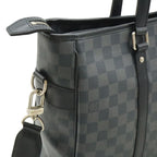 Louis Vuitton Damier Graphite Tadao Tote Business Briefcase 2-Way Black Gray — view 4