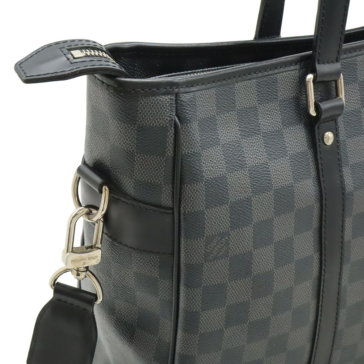 Louis Vuitton Damier Graphite Tadao Tote Business Briefcase 2-Way Black Gray — view 4