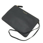 Dior Diorissimo 2-Way Shoulder Bag Crossbody Leather Black Gold — view 9