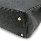 Dior Diorissimo 2-Way Shoulder Bag Crossbody Leather Black Gold — view 3