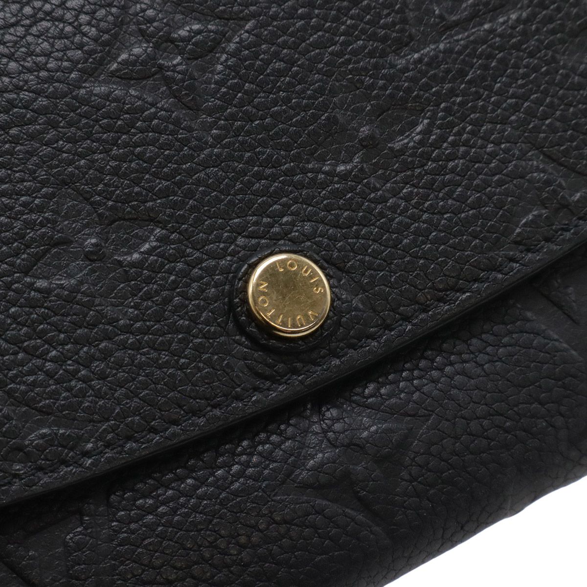 Louis Vuitton Monogram Empreinte Portefeuille Emily Bifold Wallet Noir Black — view 4