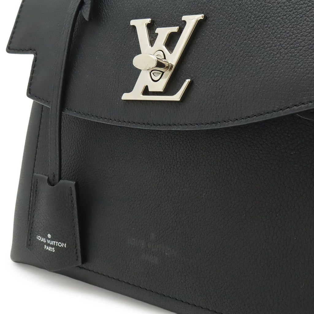 Louis Vuitton Lockme BB 2-Way Shoulder Bag Soft Calf Leather Noir Black — view 9