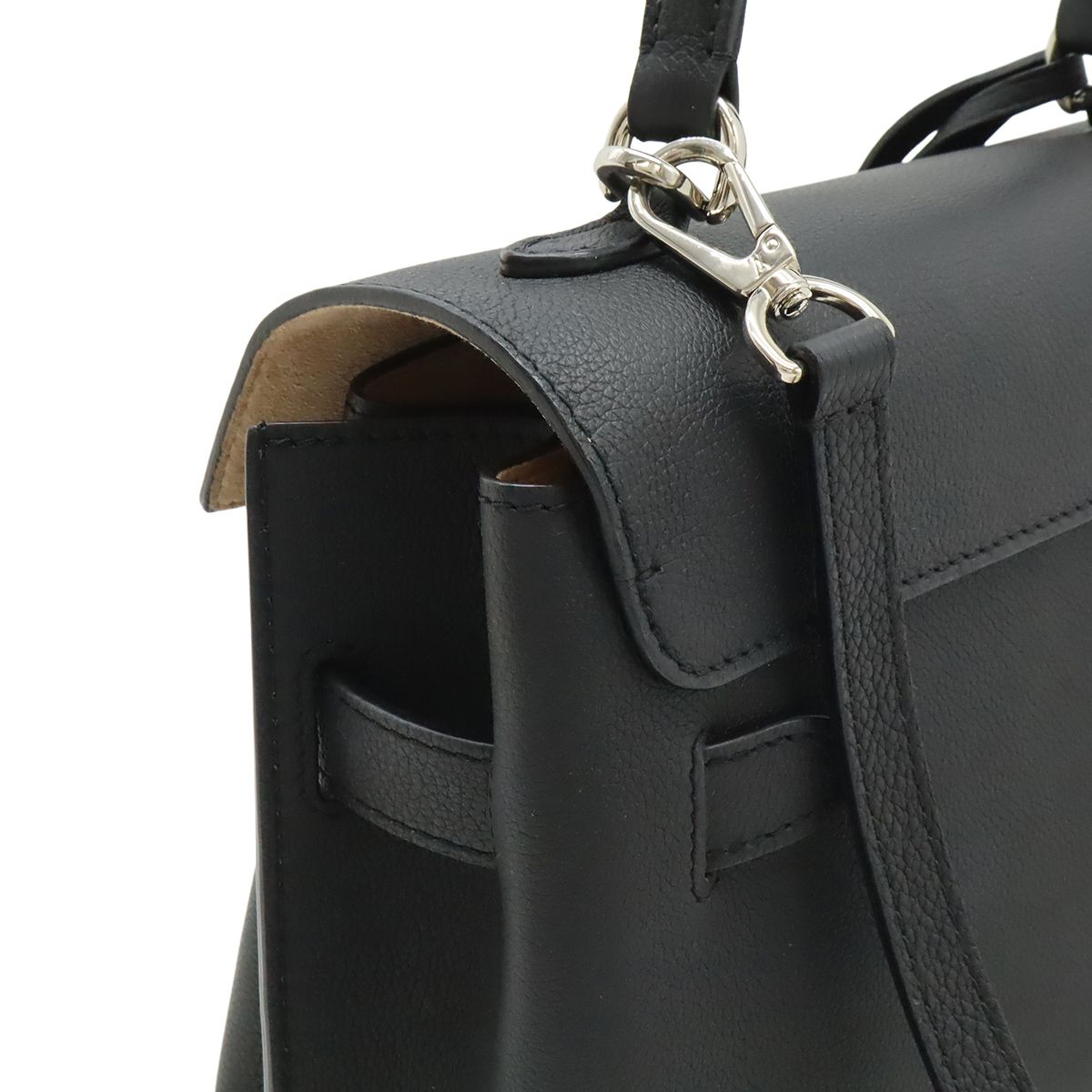 Louis Vuitton Lockme BB 2-Way Shoulder Bag Soft Calf Leather Noir Black — view 5
