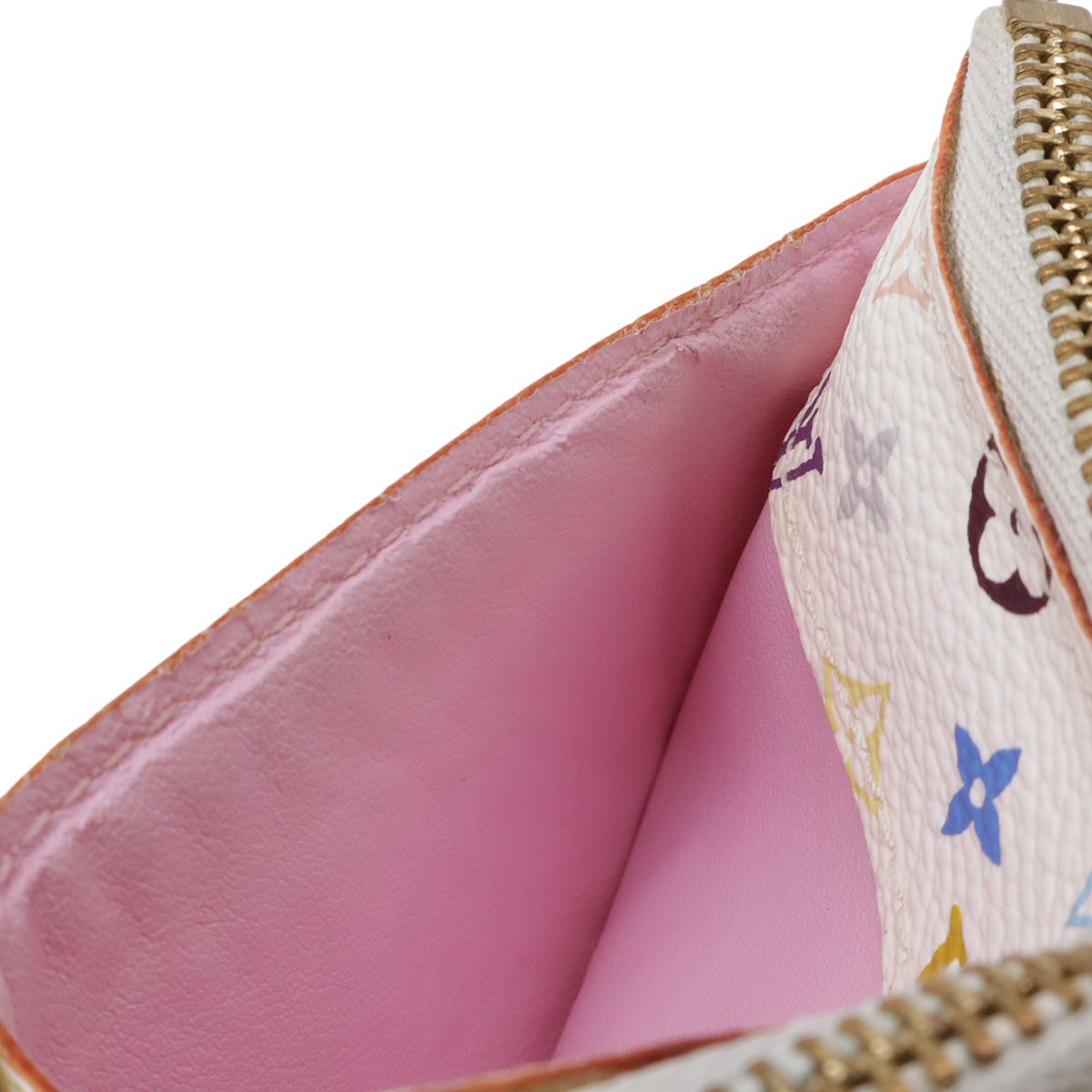 Louis Vuitton Monogram Multicolor Pochette Cles Coin Purse Bron — view 8