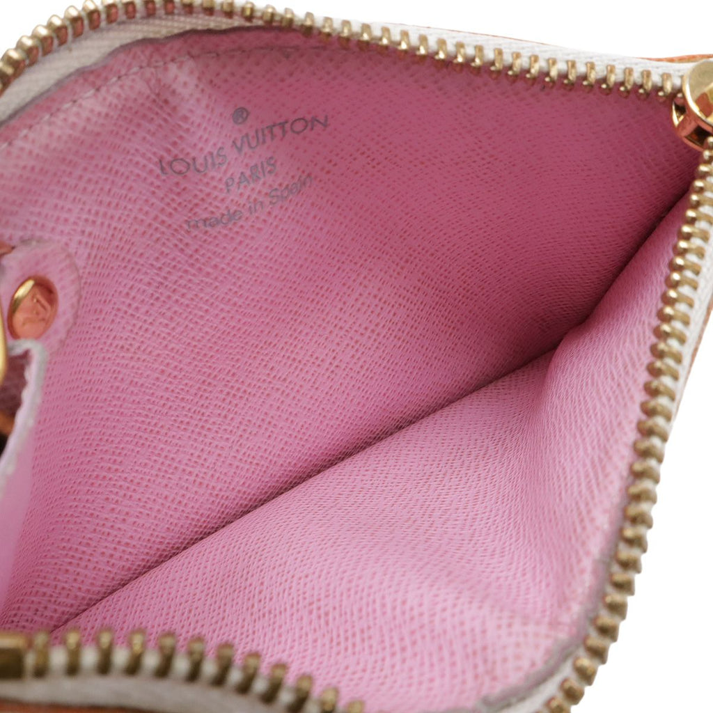 Louis Vuitton Monogram Multicolor Pochette Cles Coin Purse Bron — view 5
