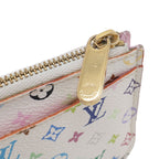 Louis Vuitton Monogram Multicolor Pochette Cles Coin Purse Bron — view 4
