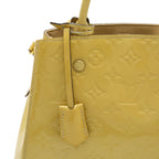 Louis Vuitton Monogram Vernis Montaigne BB 2-Way Shoulder Bag Patent Dune — view 9