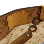 Louis Vuitton Monogram Vinyl Cover Amble PM Tote Shoulder Plastic Chain Clear Brown — view 6
