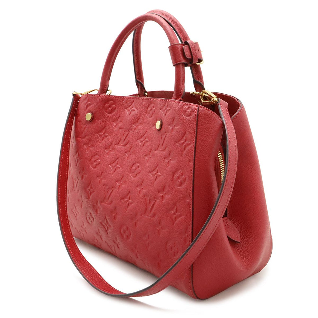Louis Vuitton Monogram Empreinte Montaigne MM 2-Way Shoulder Bag Dahlia — view 2