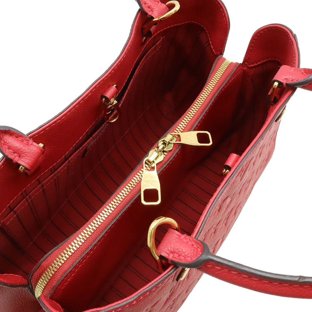 Louis Vuitton Monogram Empreinte Montaigne MM 2-Way Shoulder Bag Dahlia — view 7