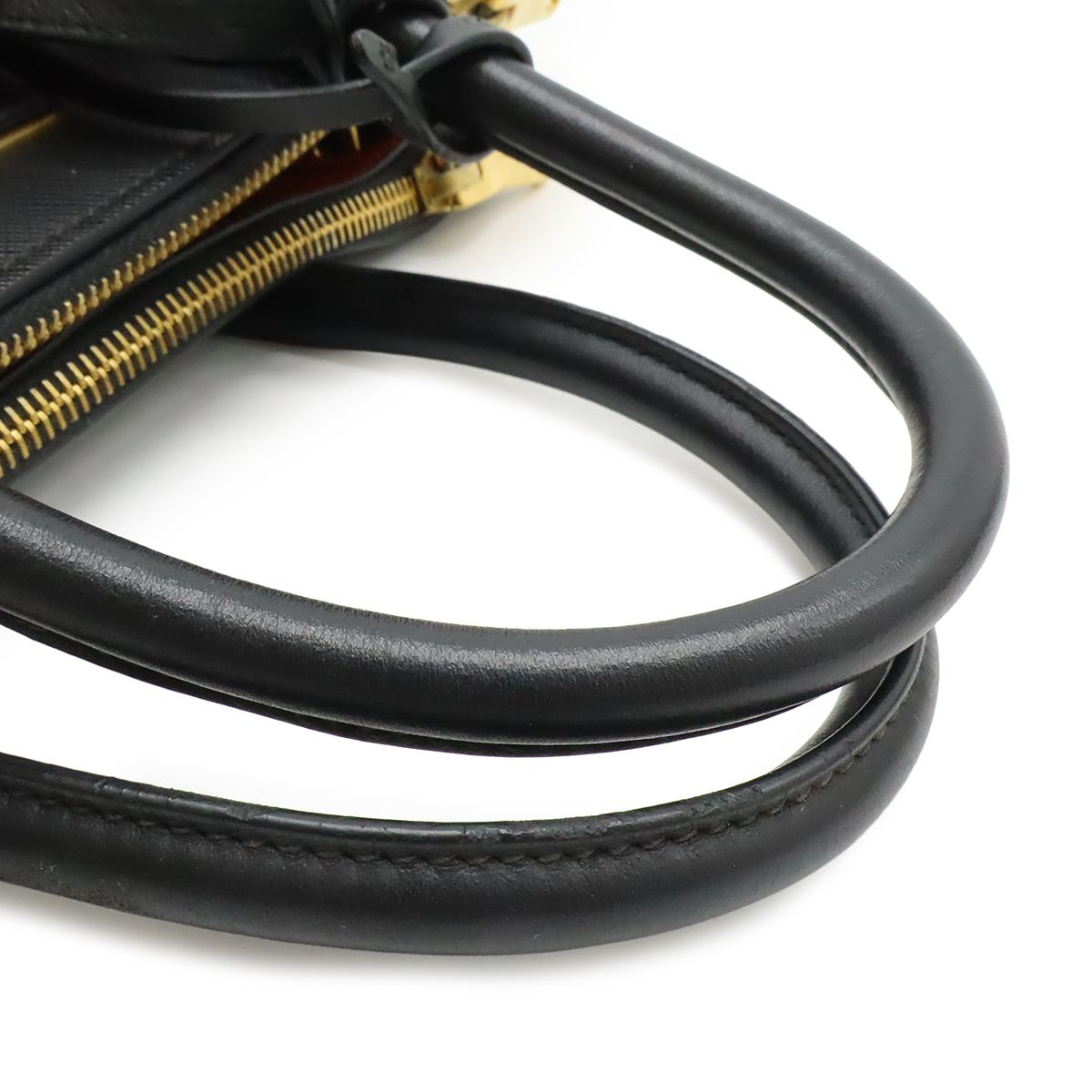 Prada Paradigm 2-Way Shoulder Bag Saffiano Leather Nero Black Fuoco Red — view 6