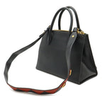 Prada Paradigm 2-Way Shoulder Bag Saffiano Leather Nero Black Fuoco Red — view 2